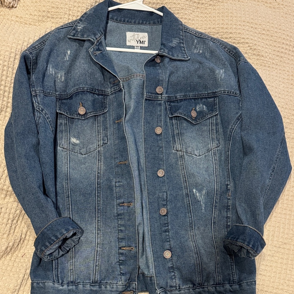 YMI Light Blue Denim Jacket Oversized